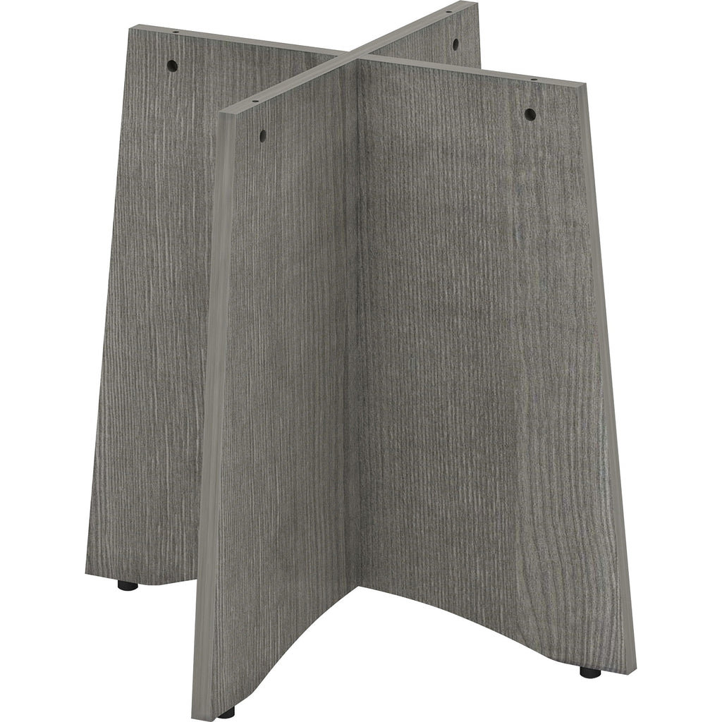 Lorell Essentials Round Conference Table Base - Assembly Required - Weathered Charcoal - 1 Each
