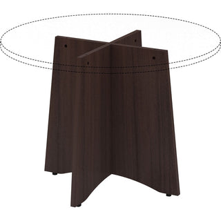 lorell-essentials-round-conference-table-base-espresso-base-contemporary-style-assembly-required-1-each_llr18257 - 3
