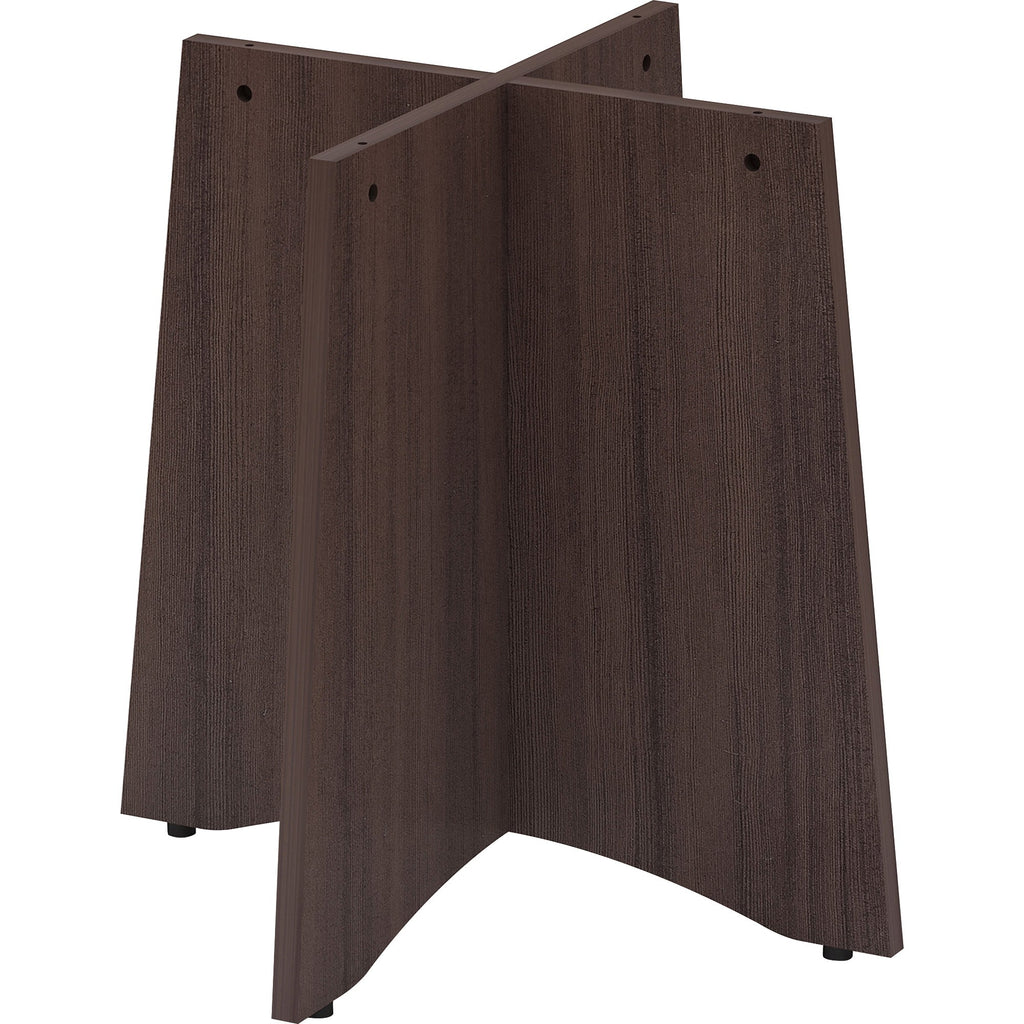 lorell-essentials-round-conference-table-base-espresso-base-contemporary-style-assembly-required-1-each_llr18257 - 1