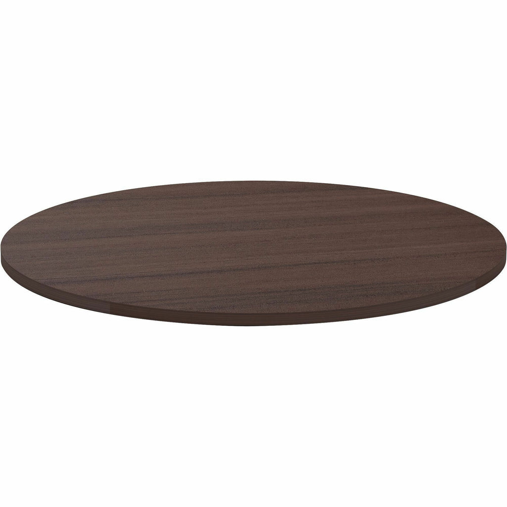 Lorell Essentials Conference Tabletop - For - Table TopEspresso Round Top - Contemporary Style x 1" Table Top Thickness x 42" Table Top Diameter - Assembly Required - 1 Each