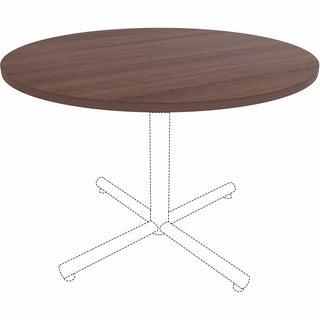 Lorell Essentials Conference Tabletop - For - Table TopEspresso Round Top - Contemporary Style x 1" Table Top Thickness x 42" Table Top Diameter - Assembly Required - 1 Each