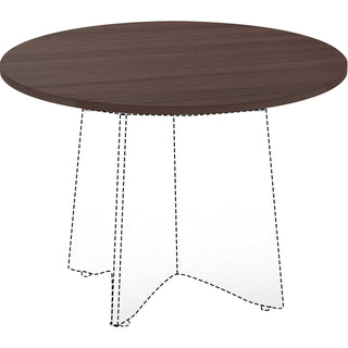 lorell-essentials-conference-tabletop-for-table-topespresso-round-top-contemporary-style-x-1-table-top-thickness-x-42-table-top-diameter-assembly-required-1-each_llr18255 - 2