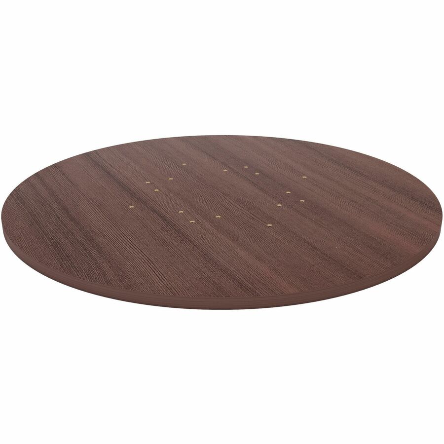 Lorell Essentials Conference Tabletop - For - Table TopEspresso Round Top - Contemporary Style x 1" Table Top Thickness x 42" Table Top Diameter - Assembly Required - 1 Each