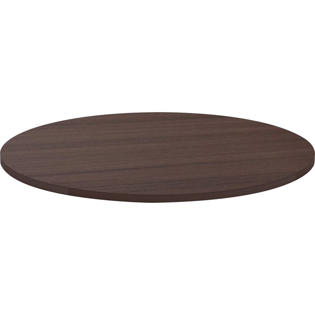 lorell-essentials-conference-tabletop-for-table-topespresso-round-top-contemporary-style-x-1-table-top-thickness-x-42-table-top-diameter-assembly-required-1-each_llr18255 - 1