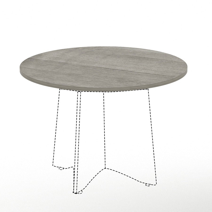 lorell-essentials-conference-tabletop-for-table-topweathered-charcoal-laminate-round-top-contemporary-style-x-1-table-top-thickness-x-42-table-top-diameter-assembly-required-1-each_llr69587 - 4