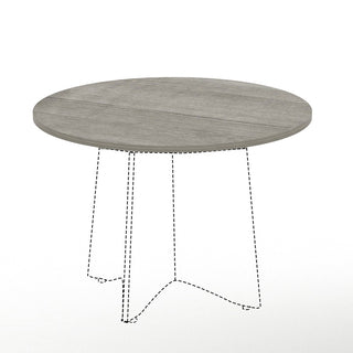 lorell-essentials-conference-tabletop-for-table-topweathered-charcoal-laminate-round-top-contemporary-style-x-1-table-top-thickness-x-42-table-top-diameter-assembly-required-1-each_llr69587 - 4