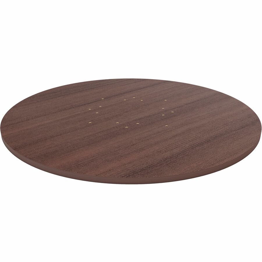 Lorell Essentials Conference Tabletop - For - Table TopEspresso Round Top - Contemporary Style x 1" Table Top Thickness x 48" Table Top Diameter - Assembly Required - 1 Each