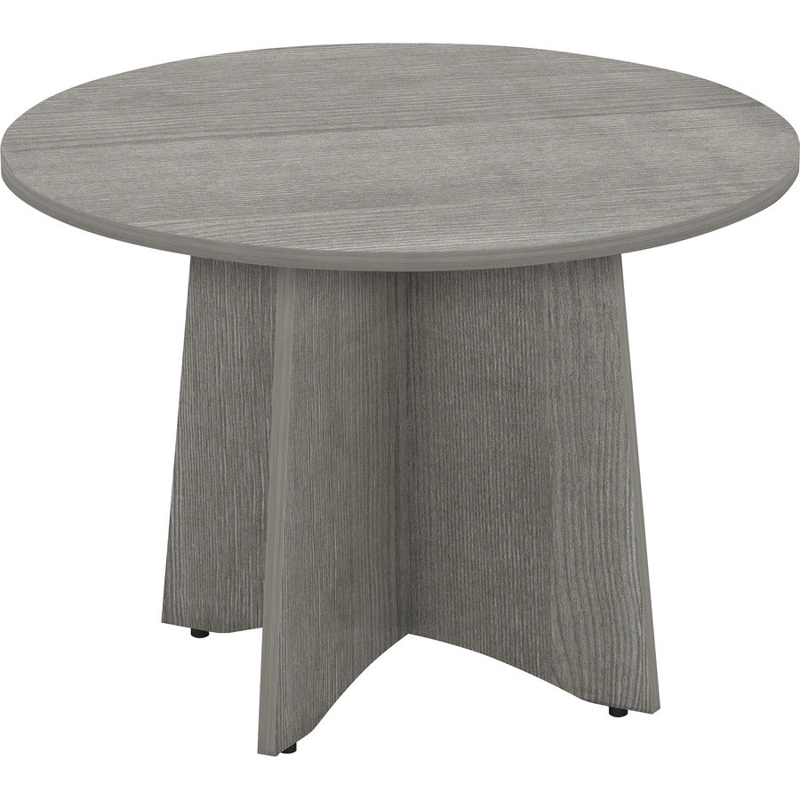 lorell-essentials-conference-tabletop-for-table-topweathered-charcoal-laminate-round-top-contemporary-style-x-1-table-top-thickness-x-48-table-top-diameter-assembly-required-1-each_llr69588 - 4