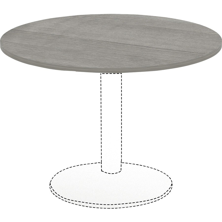 lorell-essentials-conference-tabletop-for-table-topweathered-charcoal-laminate-round-top-contemporary-style-x-1-table-top-thickness-x-48-table-top-diameter-assembly-required-1-each_llr69588 - 5