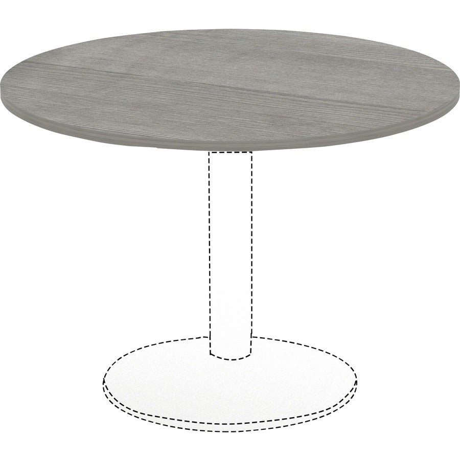 lorell-essentials-conference-tabletop-for-table-topweathered-charcoal-laminate-round-top-contemporary-style-x-1-table-top-thickness-x-48-table-top-diameter-assembly-required-1-each_llr69588 - 5