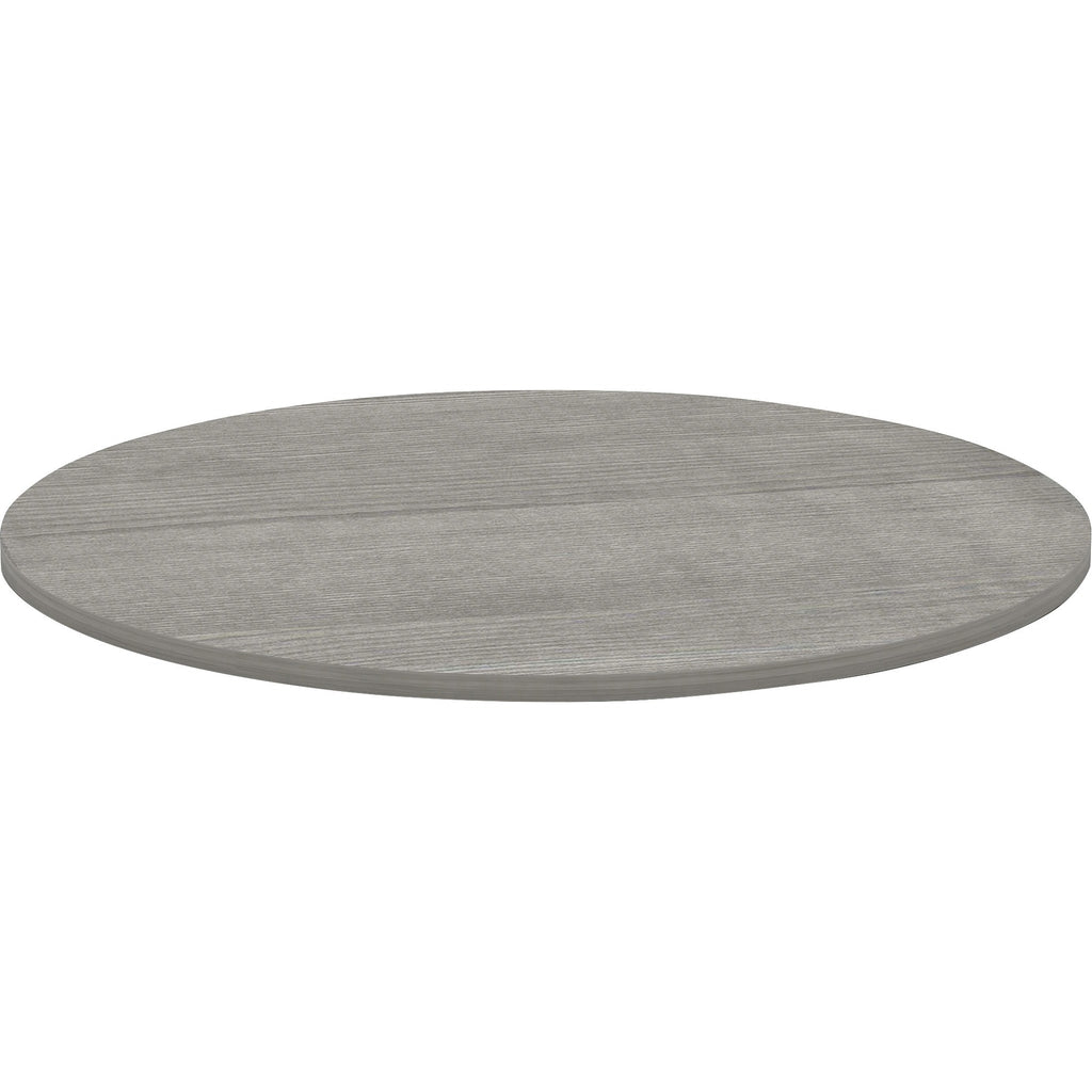 Lorell Essentials Conference Tabletop - For - Table TopWeathered Charcoal Laminate Round Top - Contemporary Style x 1" Table Top Thickness x 48" Table Top Diameter - Assembly Required - 1 Each