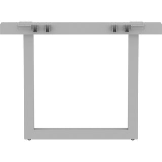 Lorell Relevance Series Middle Unite Leg - 38.6" x 6.3"28.5" - Finish: Silver, Powder Coated