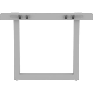 Lorell Relevance Series Middle Unite Leg - 38.6" x 6.3"28.5" - Finish: Silver, Powder Coated