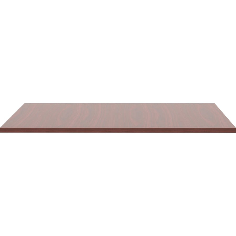 Lorell Revelance Conference Rectangular Tabletop - 71.6" x 47.3" x 1" x 1" - Material: Laminate - Finish: Mahogany