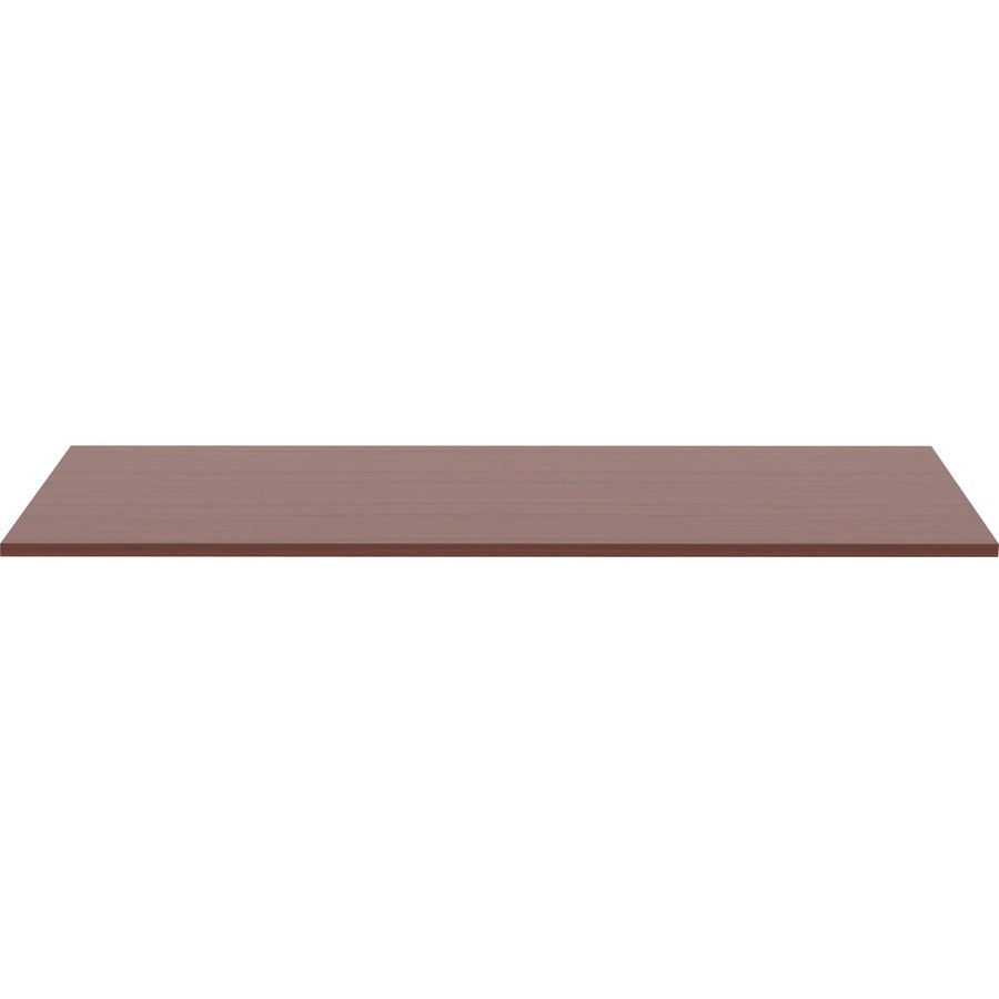 Lorell Revelance Conference Rectangular Tabletop - 71.6" x 47.3" x 1" x 1" - Material: Laminate - Finish: Mahogany