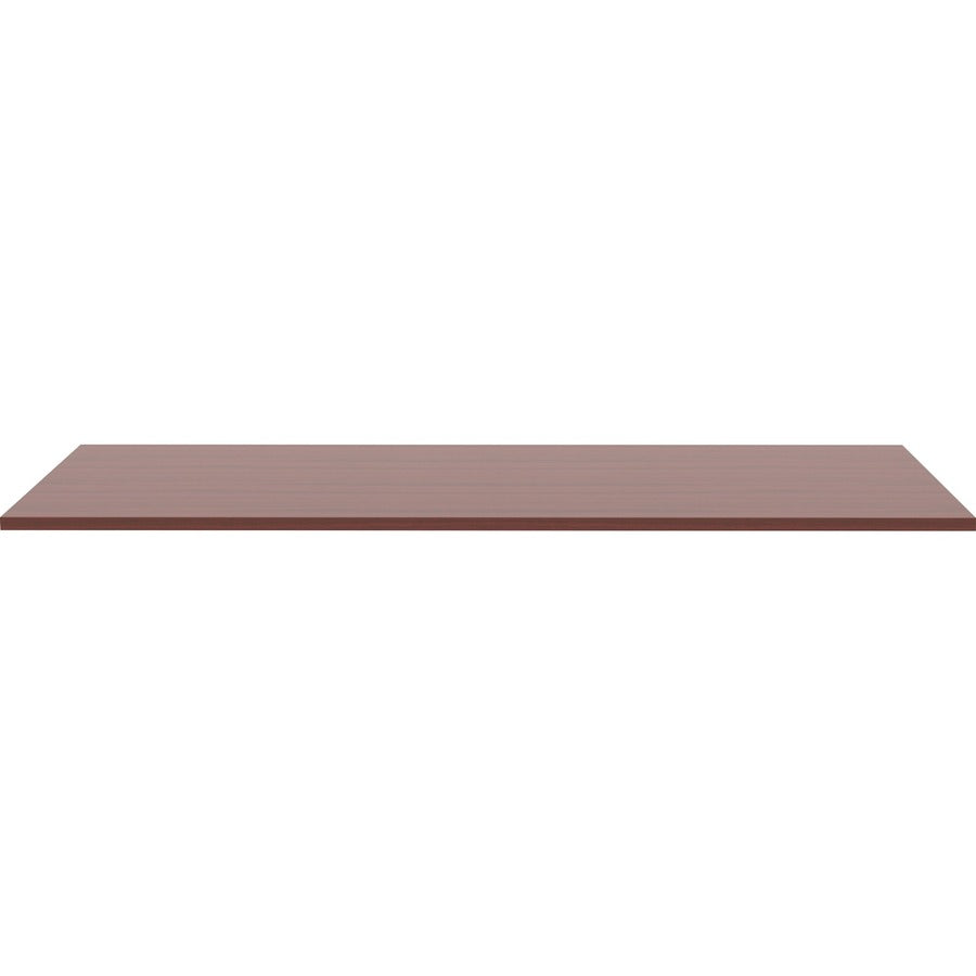 Lorell Revelance Conference Rectangular Tabletop - 71.6" x 47.3" x 1" x 1" - Material: Laminate - Finish: Mahogany