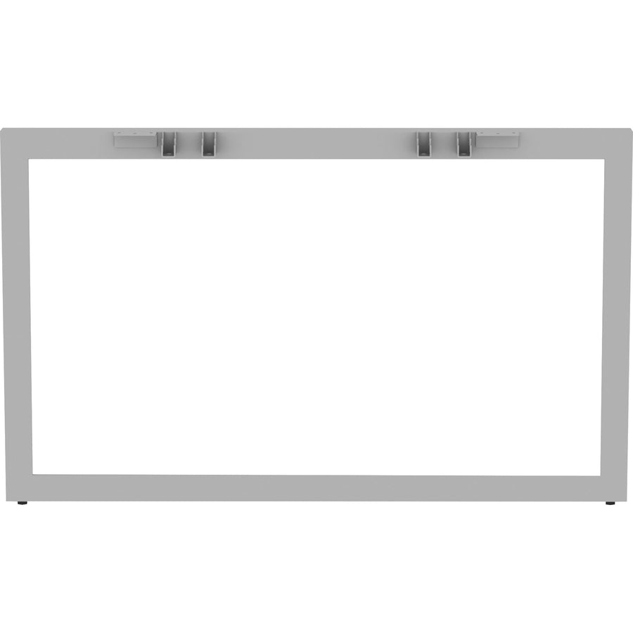 Lorell Relevance Series Wide Side Leg - 45.5" x 4"28.5" - Finish: Silver, Powder Coated