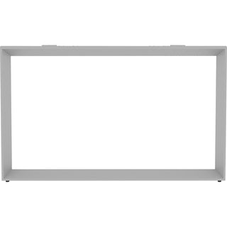Lorell Relevance Series Wide Side Leg - 45.5" x 4"28.5" - Finish: Silver, Powder Coated