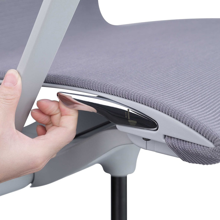 lorell-premium-executive-mesh-mid-back-sling-chair-nylon-seat-nylon-mesh-back-plastic-frame-mid-back-5-star-base-gray-1-each_llr40207 - 6