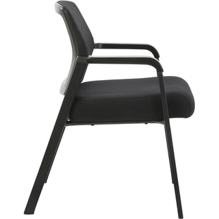 lorell-big-&-tall-mesh-low-back-guest-chair-fabric-seat-mesh-back-steel-frame-low-back-black-1-each_llr67003 - 5