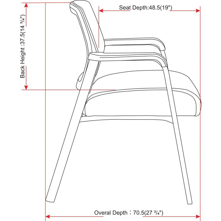 lorell-big-&-tall-mesh-low-back-guest-chair-fabric-seat-mesh-back-steel-frame-low-back-black-1-each_llr67003 - 7