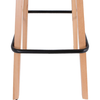 Lorell Modern Low-Back Stool - Low Back - Black - 1 Each