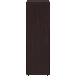 Lorell Laminate Bookcase - 36" x 12" x 36" - 3 x Shelf(ves) - Laminated, Sturdy, Contemporary Style, Square Edge, Adjustable Shelf - Espresso - Medium Density Fiberboard (MDF), Laminate - Assembly Required