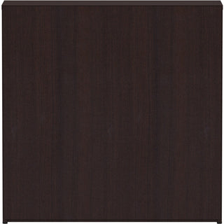 Lorell Laminate Bookcase - 36" x 12" x 36" - 3 x Shelf(ves) - Laminated, Sturdy, Contemporary Style, Square Edge, Adjustable Shelf - Espresso - Medium Density Fiberboard (MDF), Laminate - Assembly Required