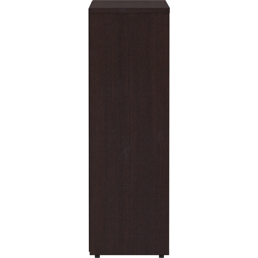 lorell-laminate-bookcase-36-x-12-x-36-3-x-shelfves-laminated-sturdy-contemporary-style-square-edge-adjustable-shelf-espresso-medium-density-fiberboard-mdf-laminate-assembly-required_llr18276 - 4