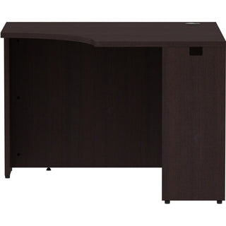 Lorell Essentials Series Corner Desk - 42" x 24"29.5" Desk, 1" Top - Finish: Espresso Laminate