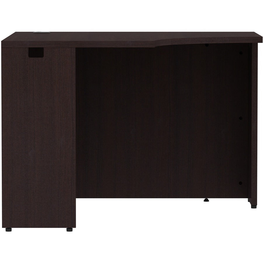 Lorell Essentials Series Corner Desk - 42" x 24"29.5" Desk, 1" Top - Finish: Espresso Laminate