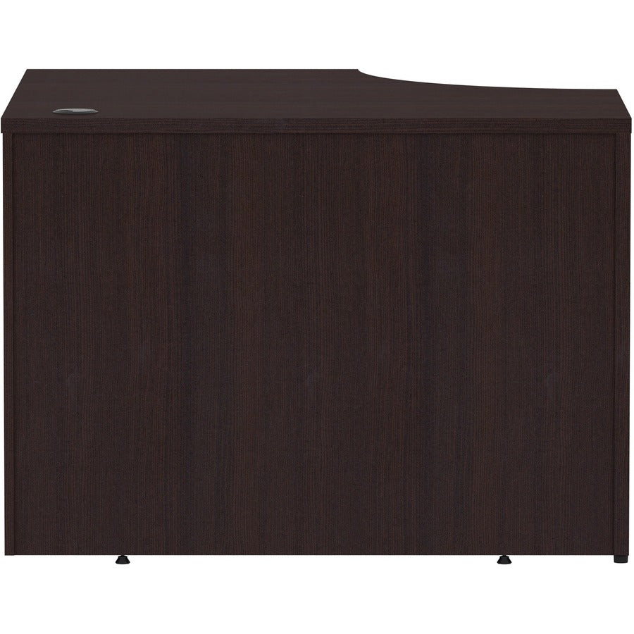 Lorell Essentials Series Corner Desk - 42" x 24"29.5" Desk, 1" Top - Finish: Espresso Laminate