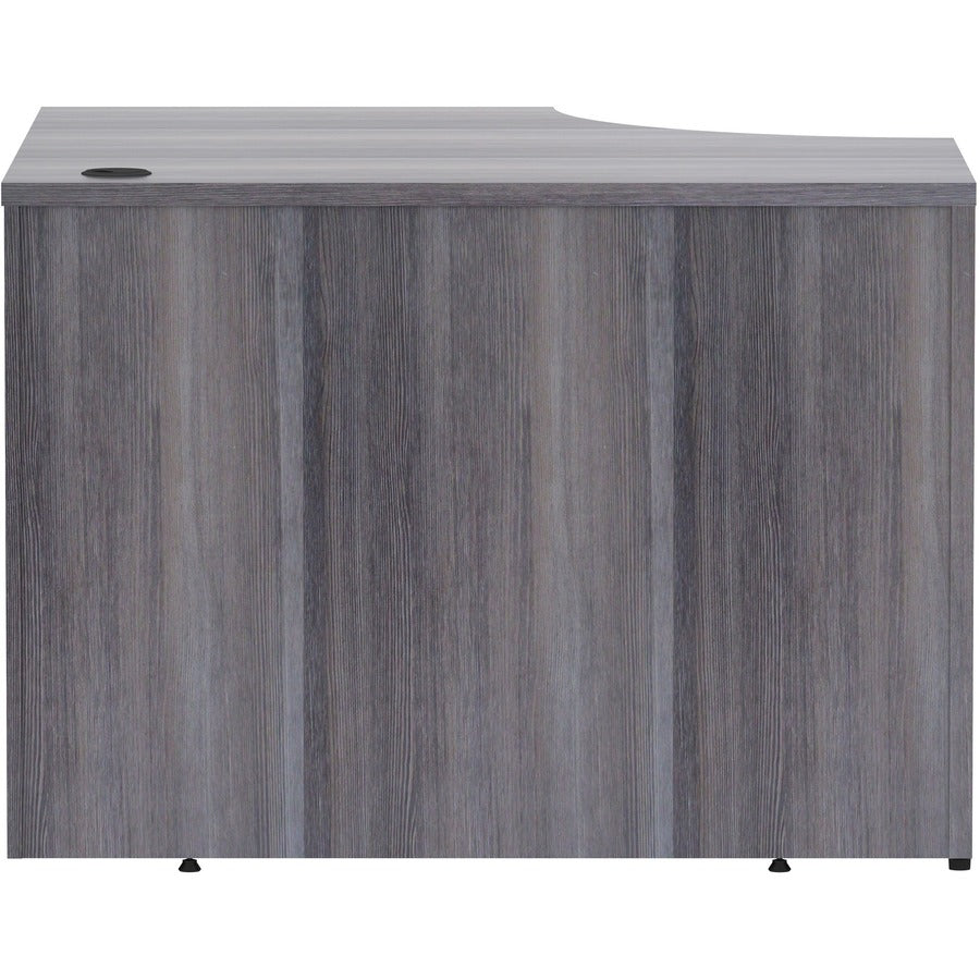 Lorell Essentials Series Corner Desk - 42" x 24"29.5" Desk, 1" Top - Finish: Weathered Charcoal Laminate