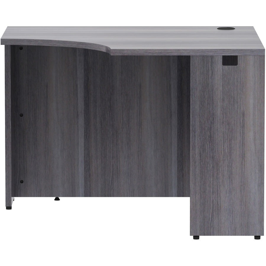 Lorell Essentials Series Corner Desk - 42" x 24"29.5" Desk, 1" Top - Finish: Weathered Charcoal Laminate