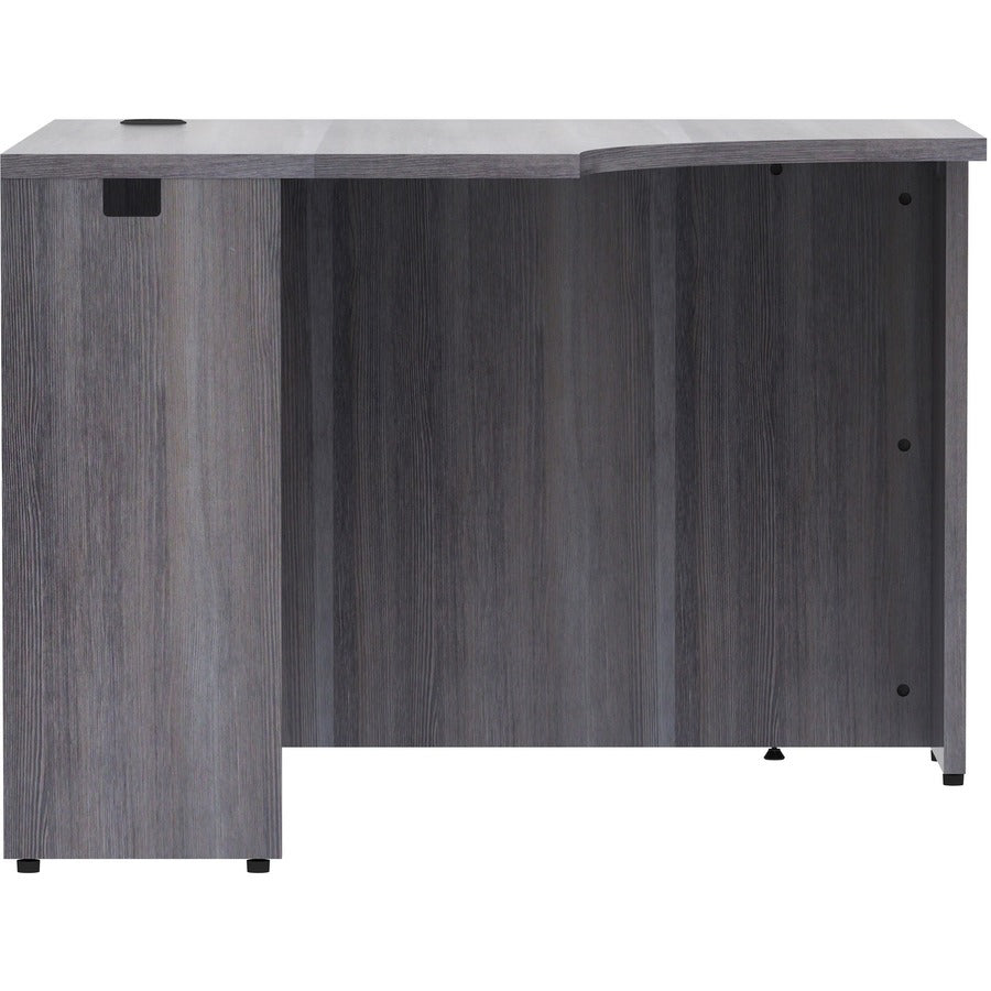 Lorell Essentials Series Corner Desk - 42" x 24"29.5" Desk, 1" Top - Finish: Weathered Charcoal Laminate