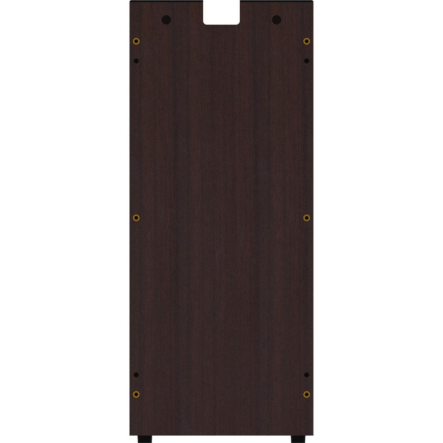 Lorell Essentials Series Credenza Half Leg - 12" x 1"28.5" - Finish: Espresso Laminate