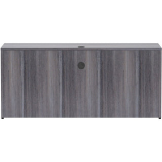 Lorell Essentials Series Credenza Shell - 66" x 24"29.5" Credenza Shell, 1" Top - Finish: Weathered Charcoal Laminate, Silver Brush