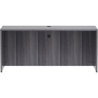Lorell Essentials Series Credenza Shell - 66" x 24"29.5" Credenza Shell, 1" Top - Finish: Weathered Charcoal Laminate, Silver Brush