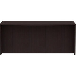 Lorell Essentials Series Bowfront Desk Shell - 72" x 41.4"29.5" Desk Shell, 1" Top - Bow Front Edge - Finish: Espresso Laminate
