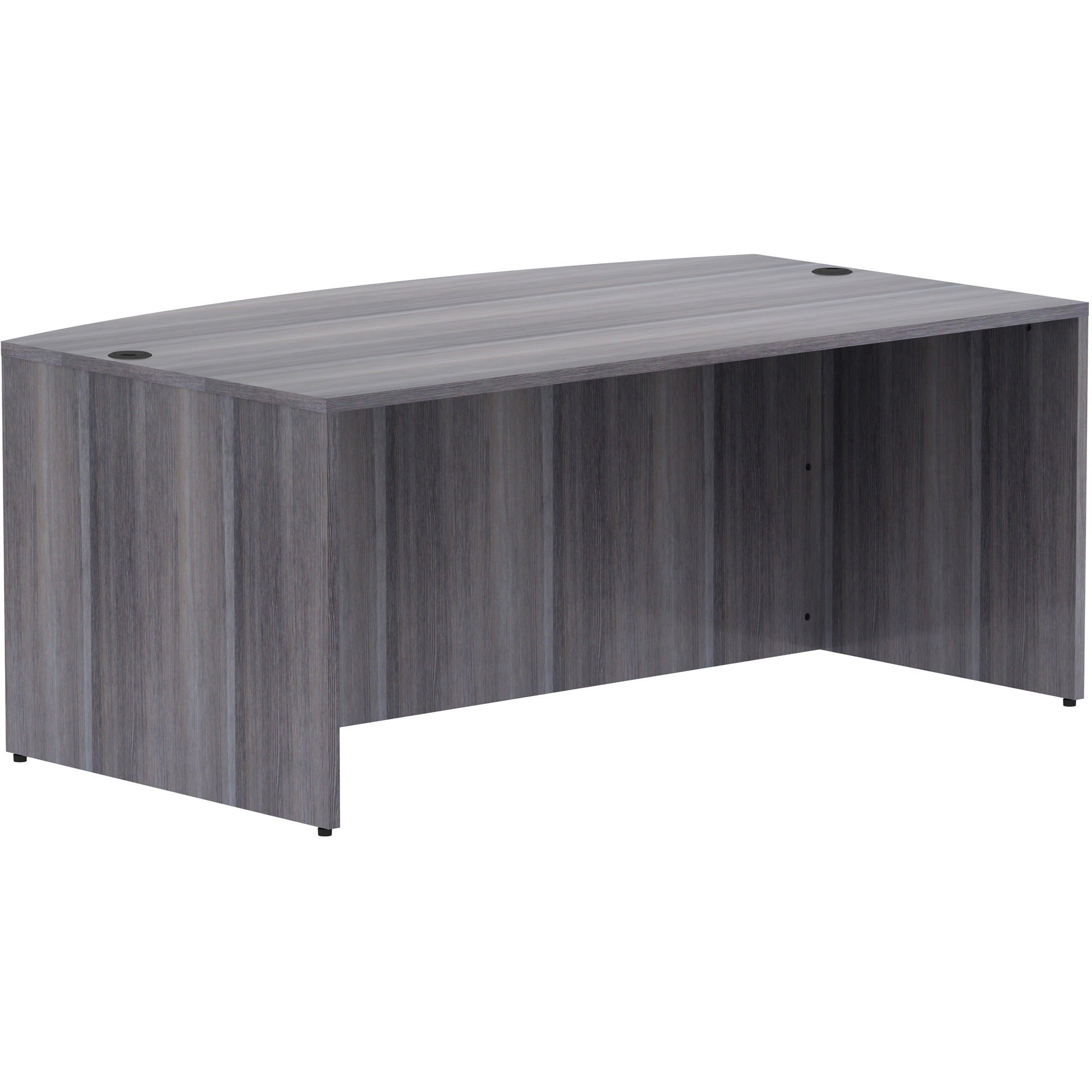 lorell-essentials-series-bowfront-desk-shell-72-x-414295-desk-shell-1-top-bow-front-edge-finish-weathered-charcoal-laminate_llr69591 - 1