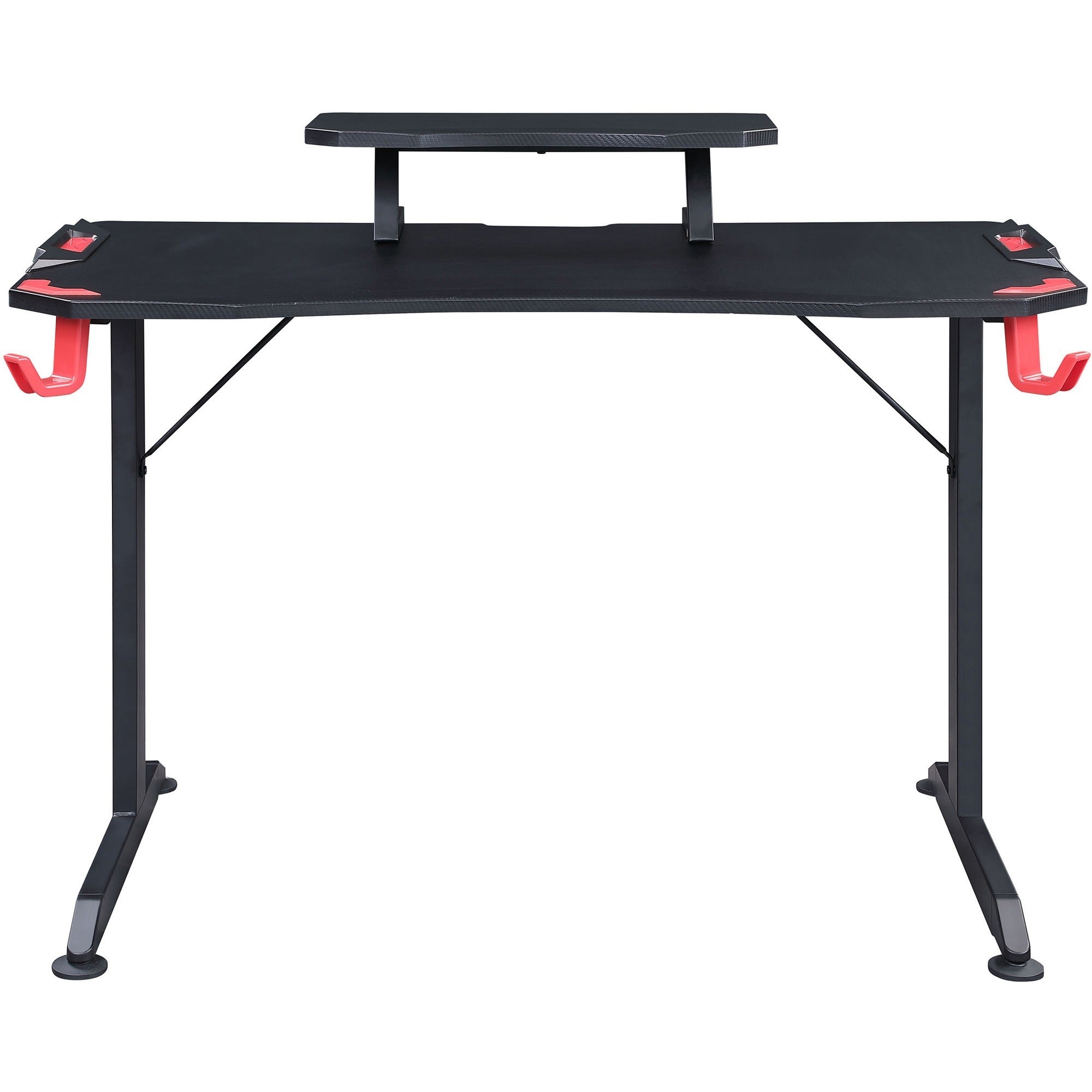 lorell-gaming-desk-powder-coated-base-127-lb-capacity-36-height-x-48-width-x-26-depth-assembly-required-black-1-each_llr84393 - 2