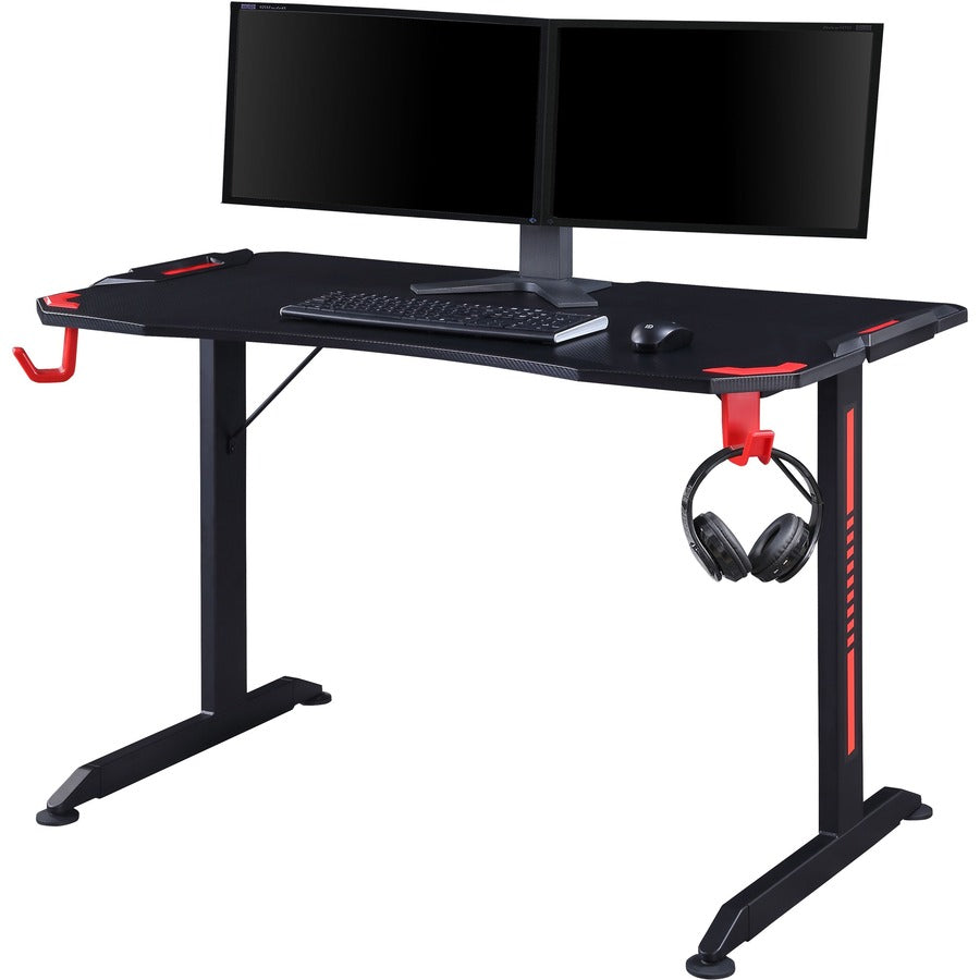 lorell-gaming-desk-powder-coated-base-127-lb-capacity-36-height-x-48-width-x-26-depth-assembly-required-black-1-each_llr84393 - 8