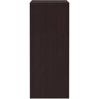 Lorell Essentials Series Stack-on Hutch with Doors - 48" x 15"36" - 3 Door(s) - Finish: Espresso Laminate