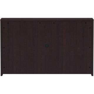 Lorell Essentials Series Stack-on Hutch with Doors - 60" x 15"36" - 4 Door(s) - Finish: Espresso Laminate