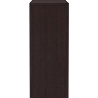 Lorell Essentials Series Stack-on Hutch with Doors - 60" x 15"36" - 4 Door(s) - Finish: Espresso Laminate