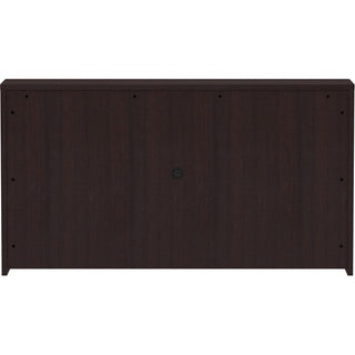Lorell Essentials Series Stack-on Hutch with Doors - 66" x 15"36" - 4 Door(s) - Finish: Espresso Laminate