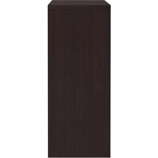 Lorell Essentials Series Stack-on Hutch with Doors - 66" x 15"36" - 4 Door(s) - Finish: Espresso Laminate