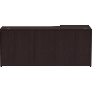 Lorell Essentials Series Left Corner Credenza - 72" x 36" x 24"29.5" Credenza, 1" Top - Finish: Espresso Laminate