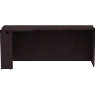 Lorell Essentials Series Left Corner Credenza - 72" x 36" x 24"29.5" Credenza, 1" Top - Finish: Espresso Laminate