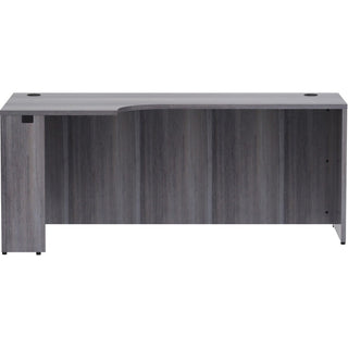 Lorell Essentials Series Left Corner Credenza - 72" x 36" x 24"29.5" Credenza, 1" Top - Finish: Weathered Charcoal Laminate
